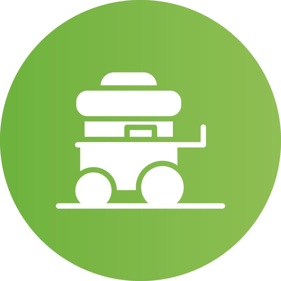 Food Cart Creative Icon Design vector