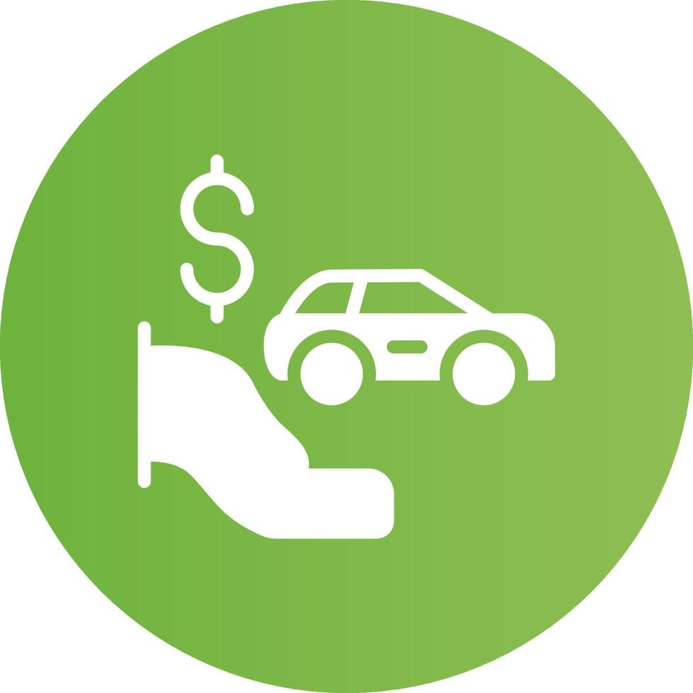 Dealer Holdback Creative Icon Design vector