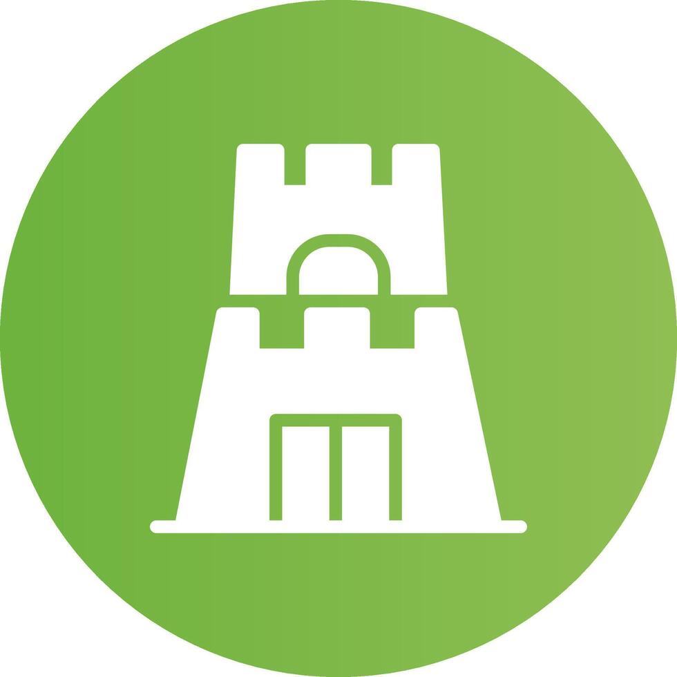 Castle Toy Creative Icon Design vector