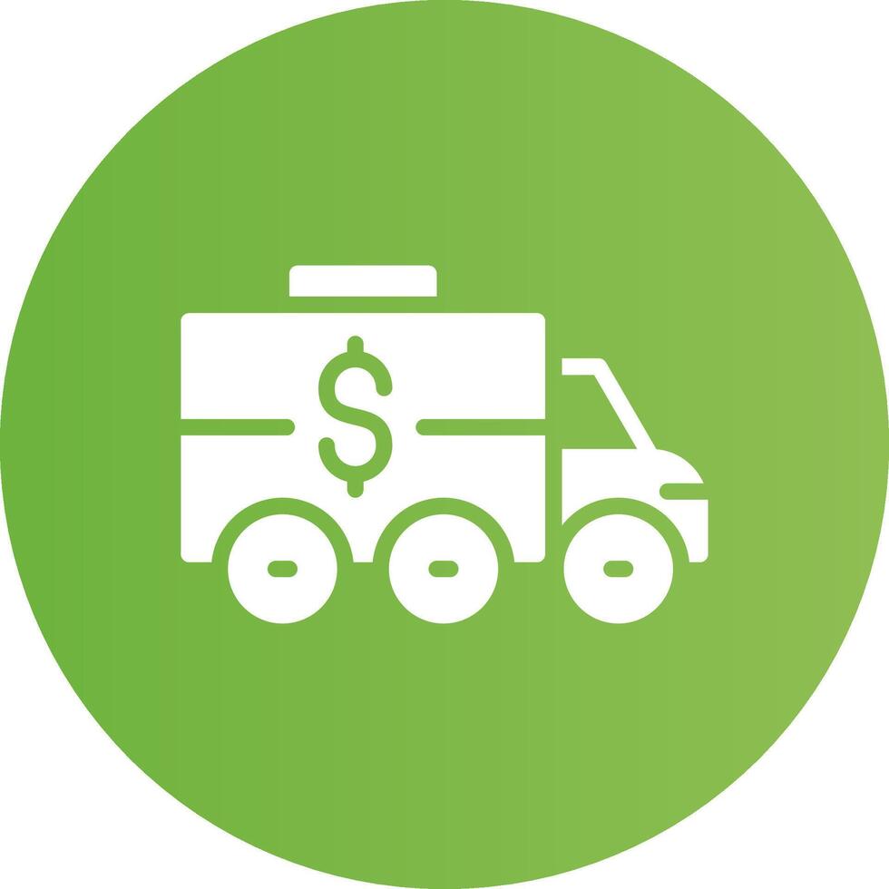 Bank Truck Creative Icon Design vector