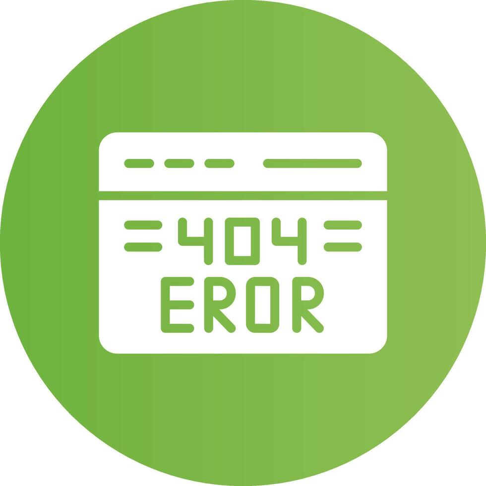 404 Error Creative Icon Design vector