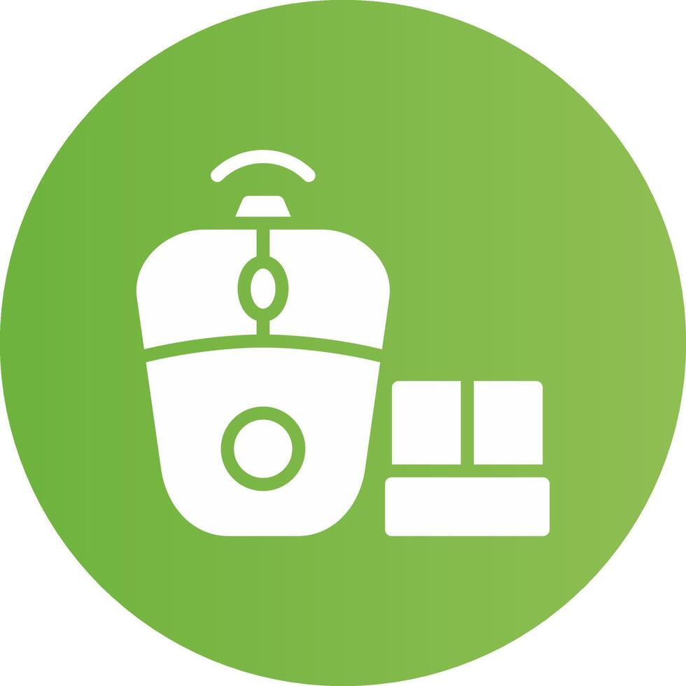 Wireless Mouse Creative Icon Design vector