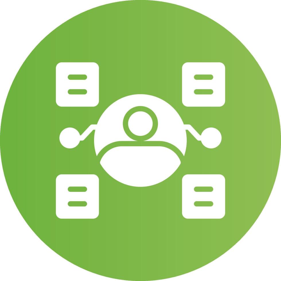 User Predictions Creative Icon Design vector