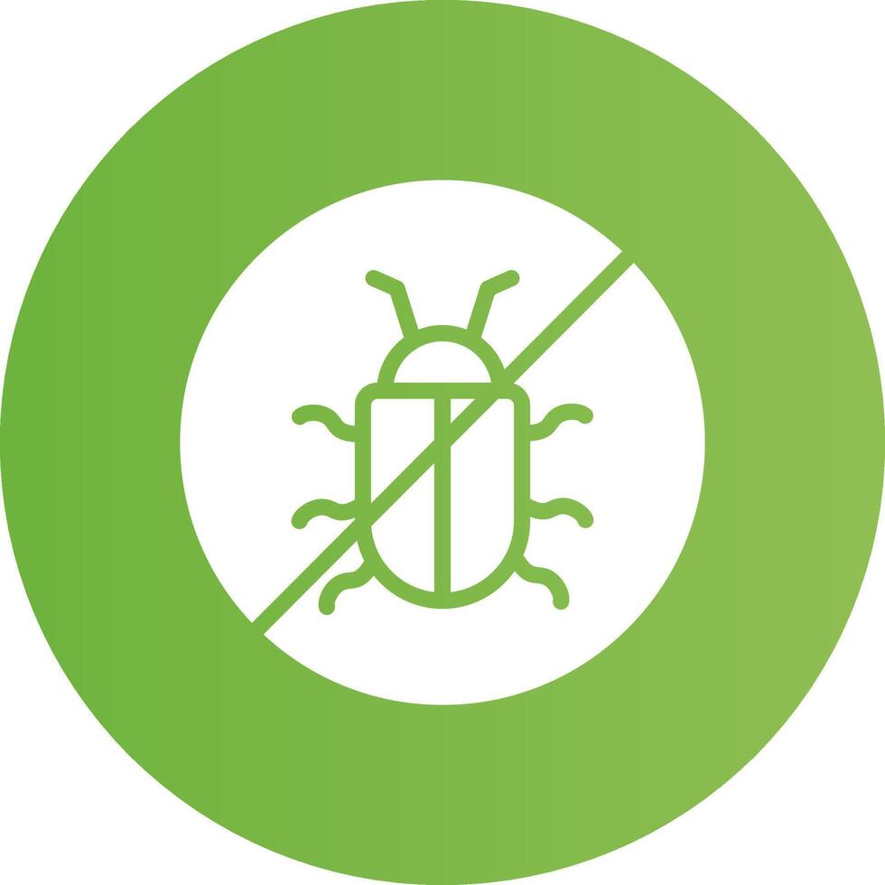 No Bug Creative Icon Design vector