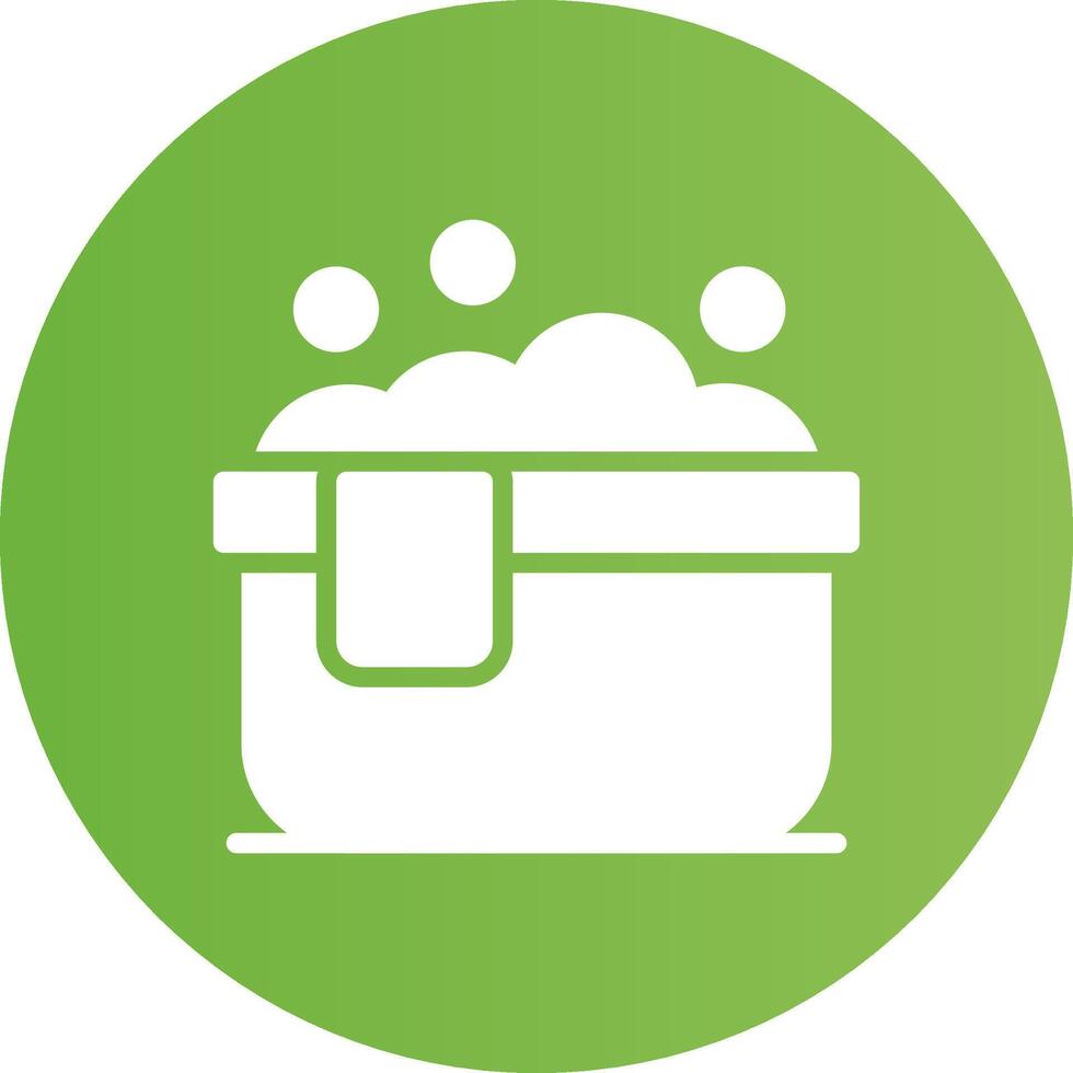 Glyph Circle light green Gradient vector