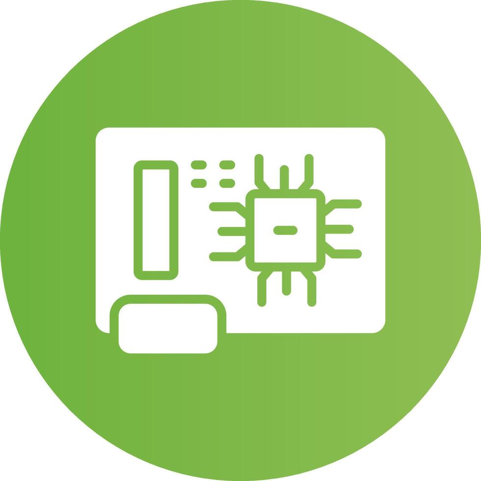 Circuit Board Creative Icon Design vector