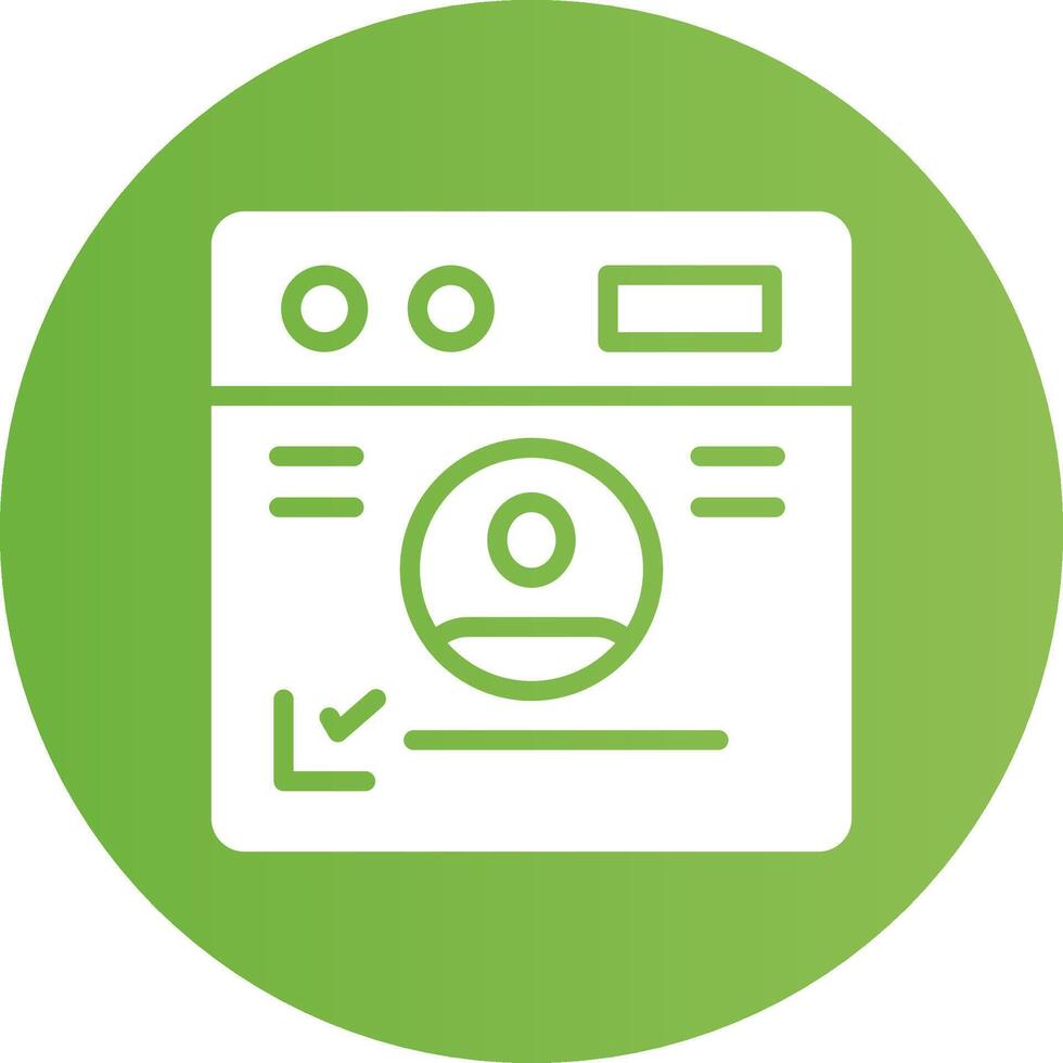 Personal Information Creative Icon Design vector