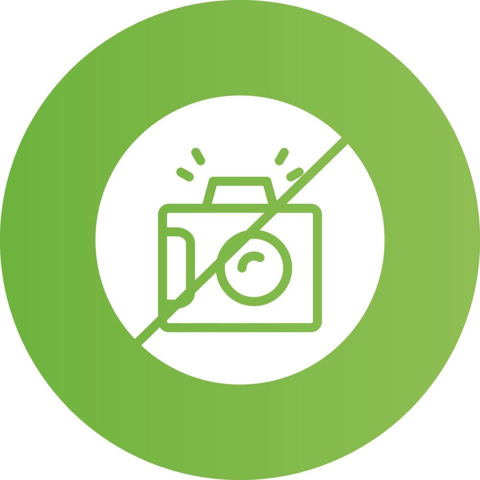 No Camera Creative Icon Design vector