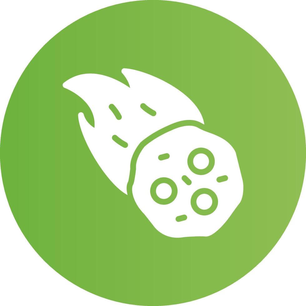 Glyph Circle light green Gradient vector
