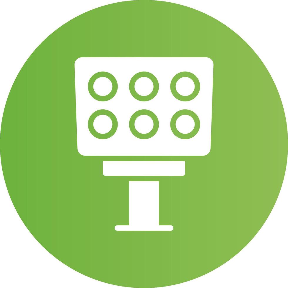 Glyph Circle light green Gradient vector