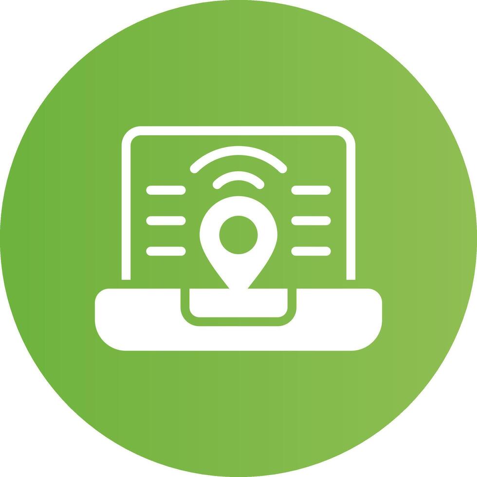 Digital Nomad Hub Creative Icon Design vector