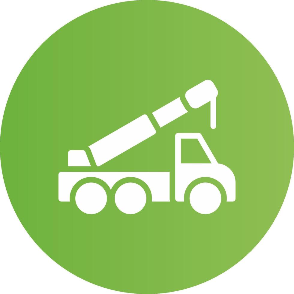 Crane Truck Creative Icon Design vector