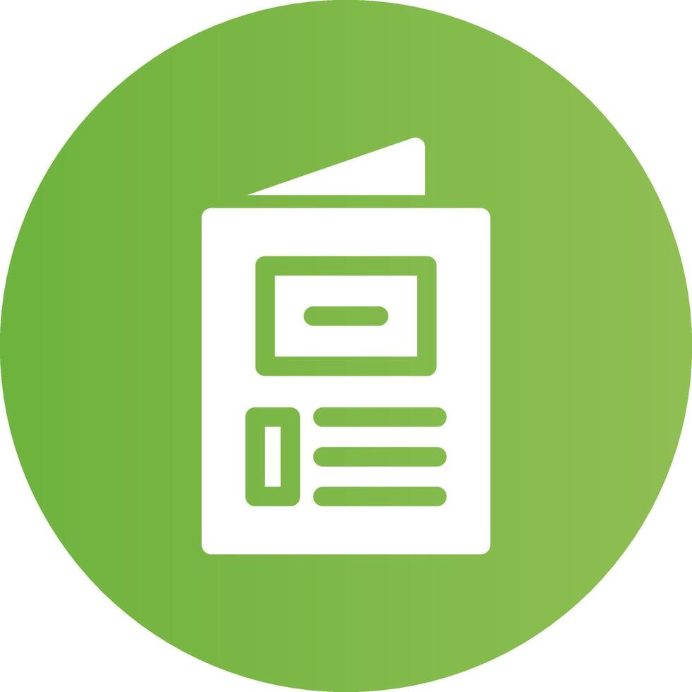 Brochure Creative Icon Design vector
