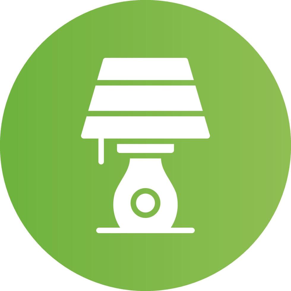 Table Lamp Creative Icon Design vector