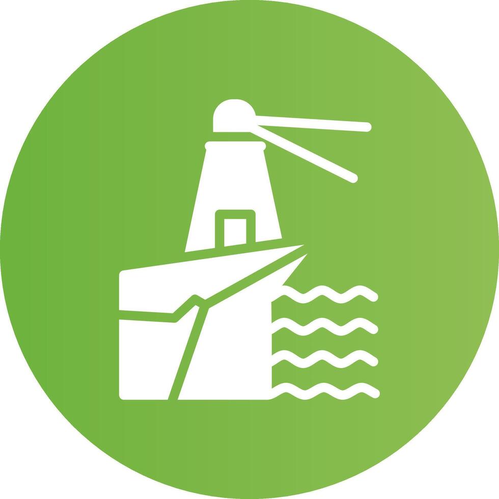 Lighthouse Landscape Creative Icon Design vector