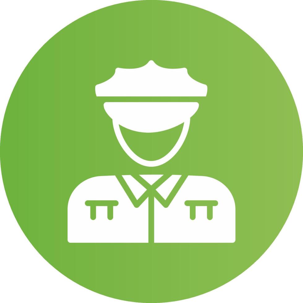 Police Man Creative Icon Design vector