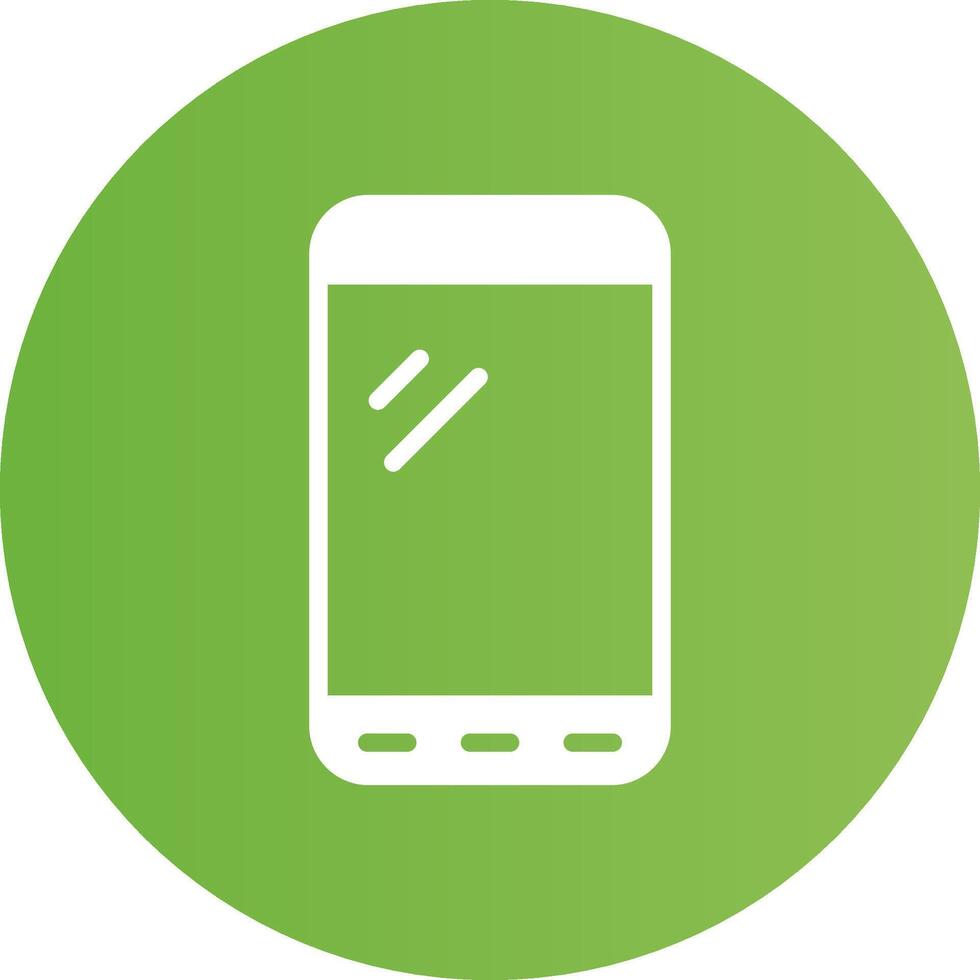 Glyph Circle light green Gradient vector