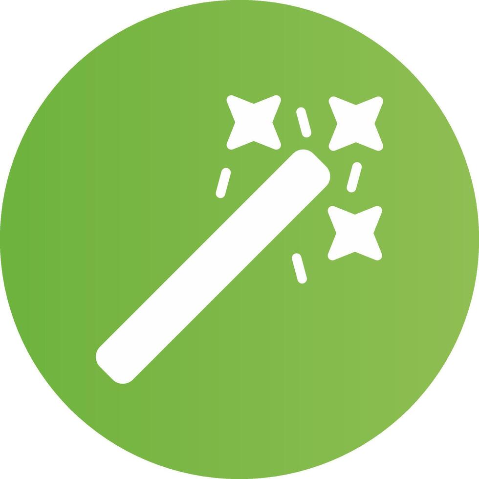Glyph Circle light green Gradient vector