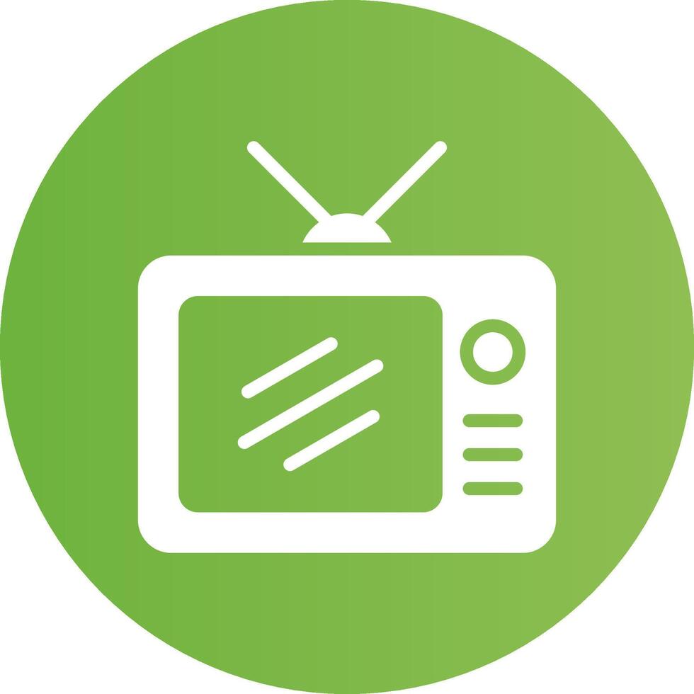 Glyph Circle light green Gradient vector