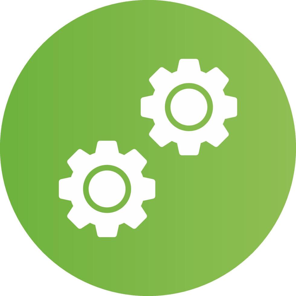Glyph Circle light green Gradient vector