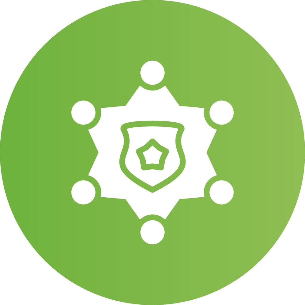 Sheriff Badge Creative Icon Design vector