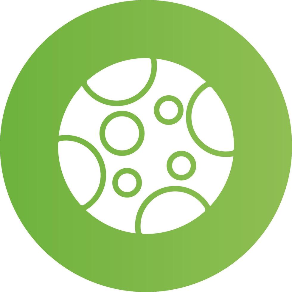 Glyph Circle light green Gradient vector