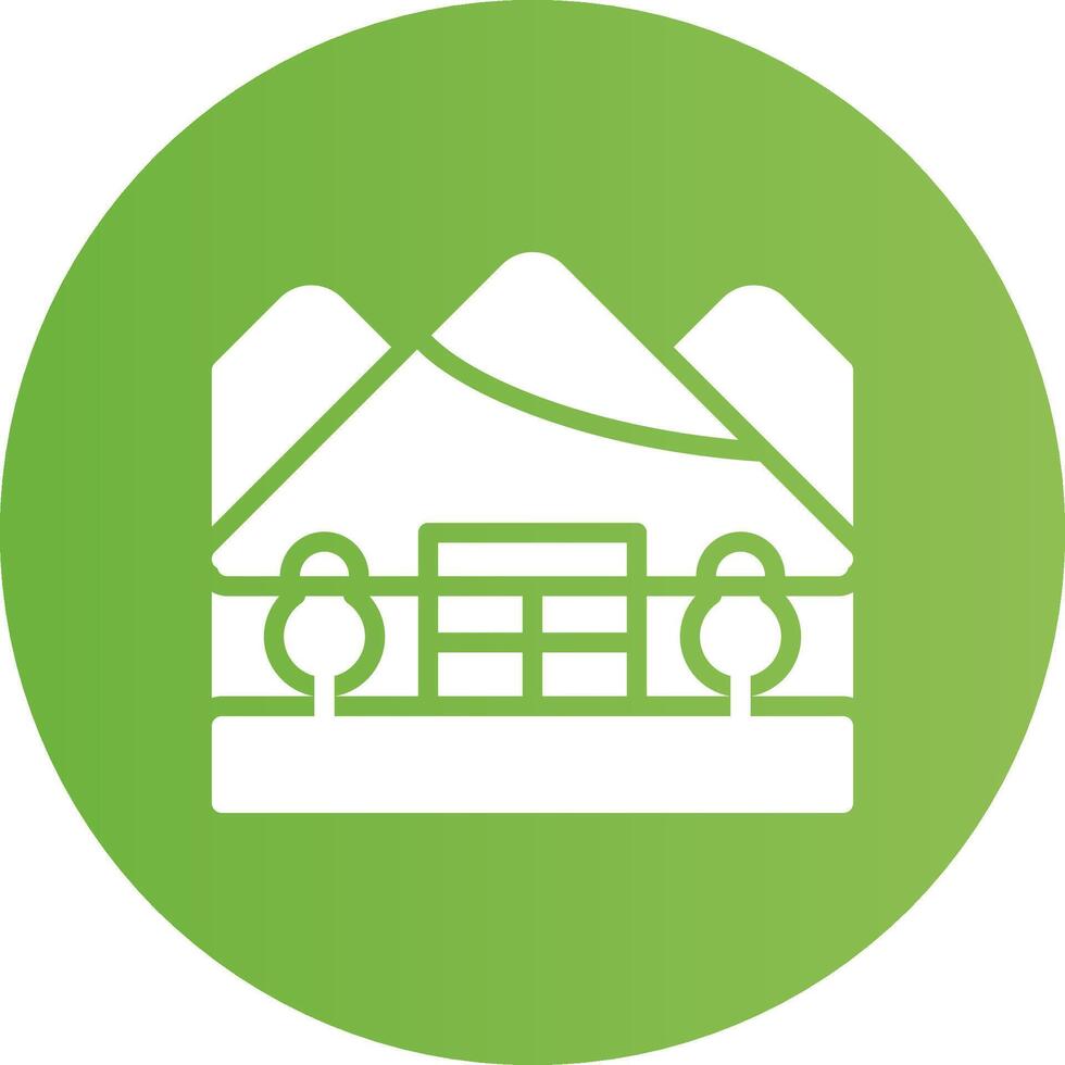 Igloo Landscape Creative Icon Design vector
