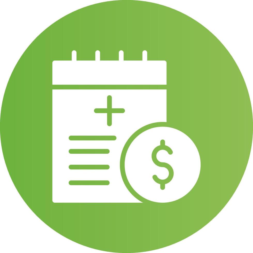 Health Insurance Deductible Creative Icon Design vector