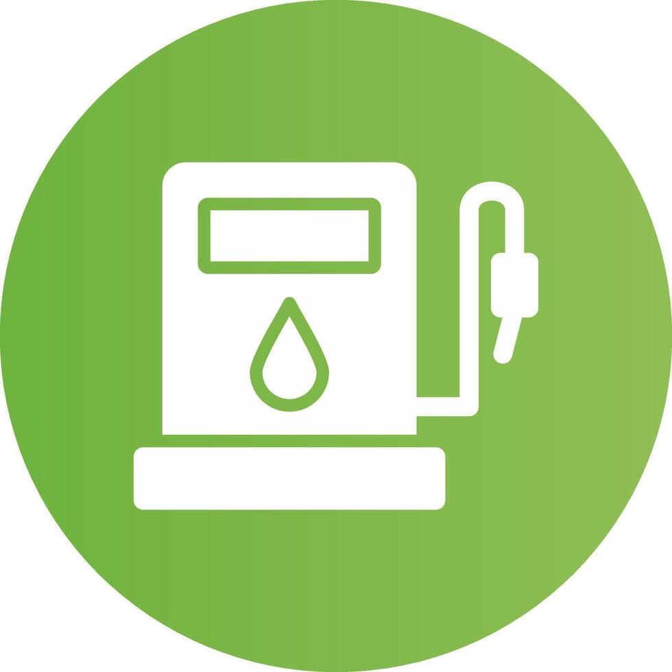 Glyph Circle light green Gradient vector