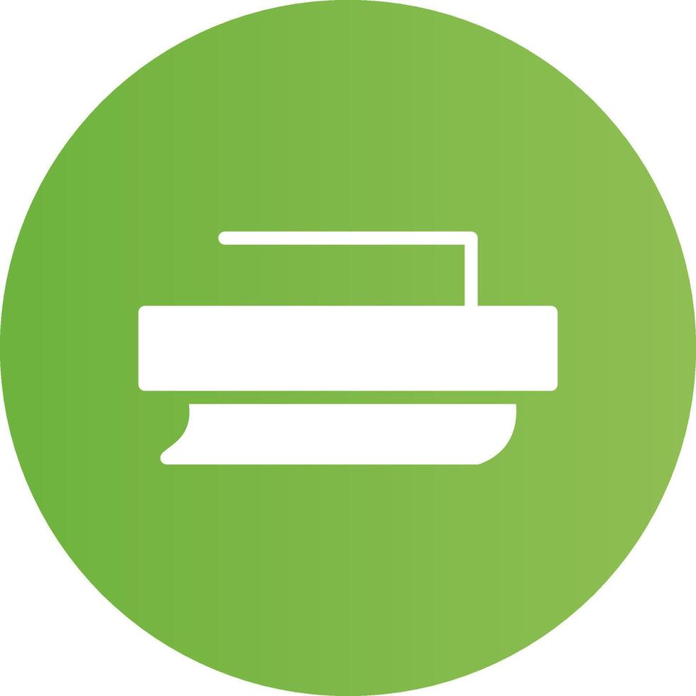 Glyph Circle light green Gradient vector