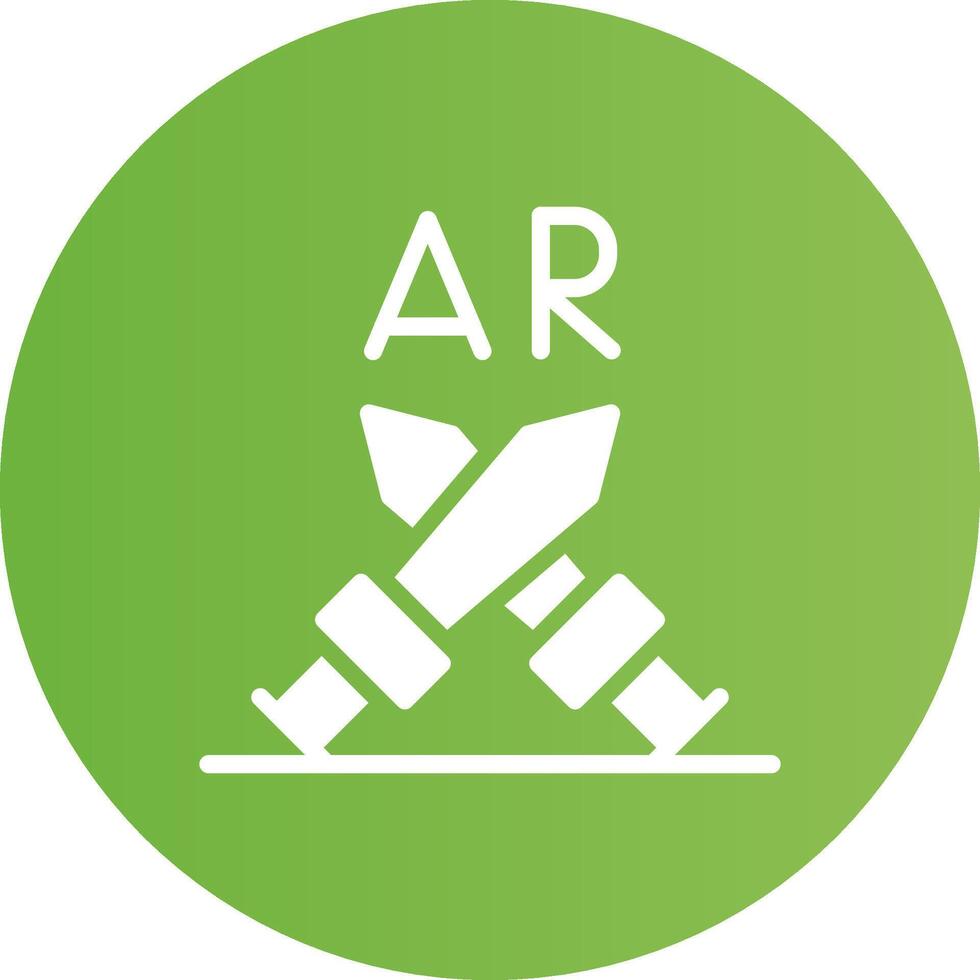 Ar Fighting Creative Icon Design vector