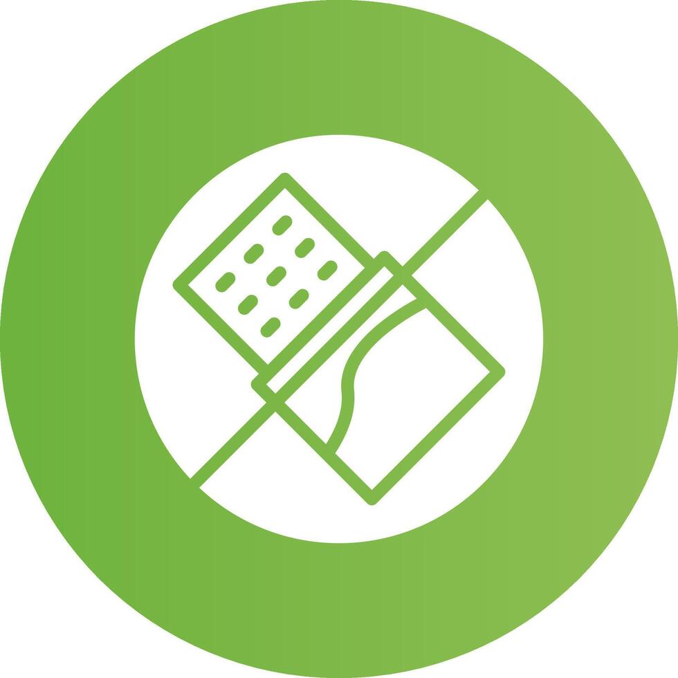 No Chocolate Creative Icon Design vector