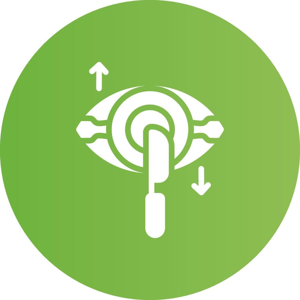 Eye Surgery Creative Icon Design vector