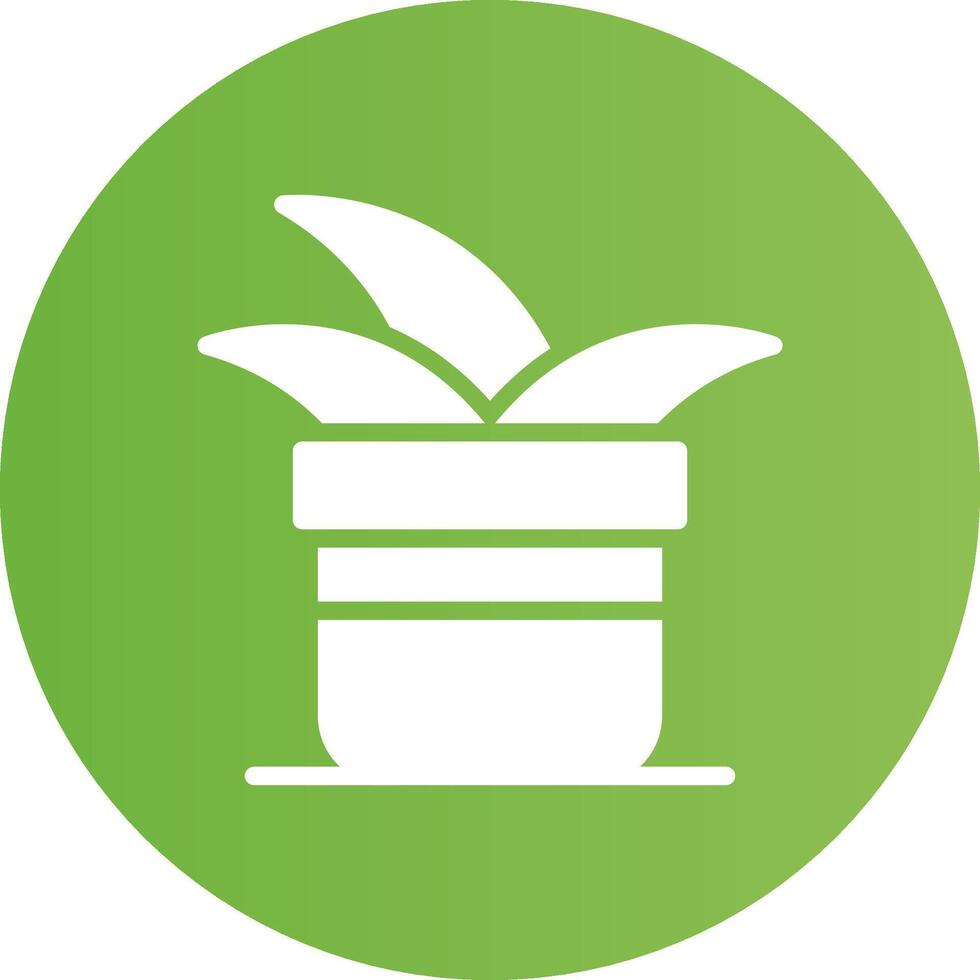 Plant Pot Creative Icon Design vector