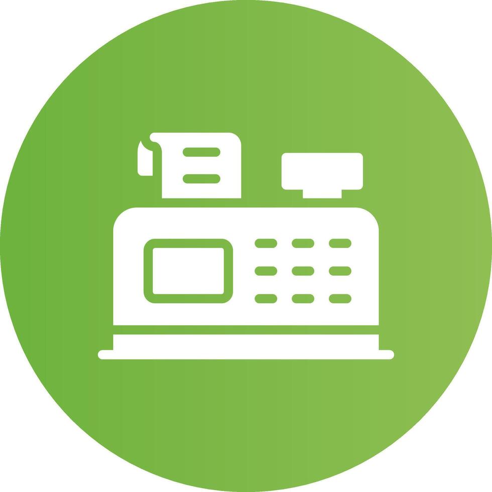 Glyph Circle light green Gradient vector
