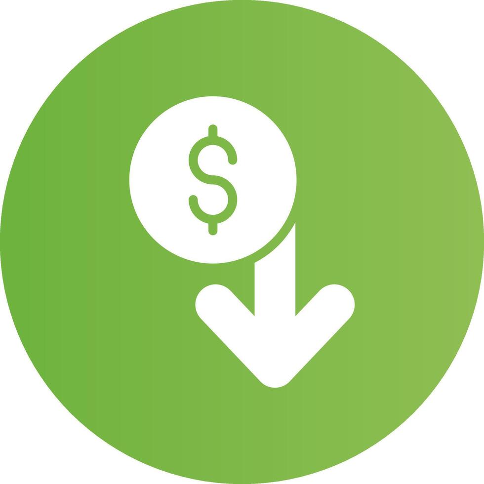 Capitalized Cost Reduction Creative Icon Design vector
