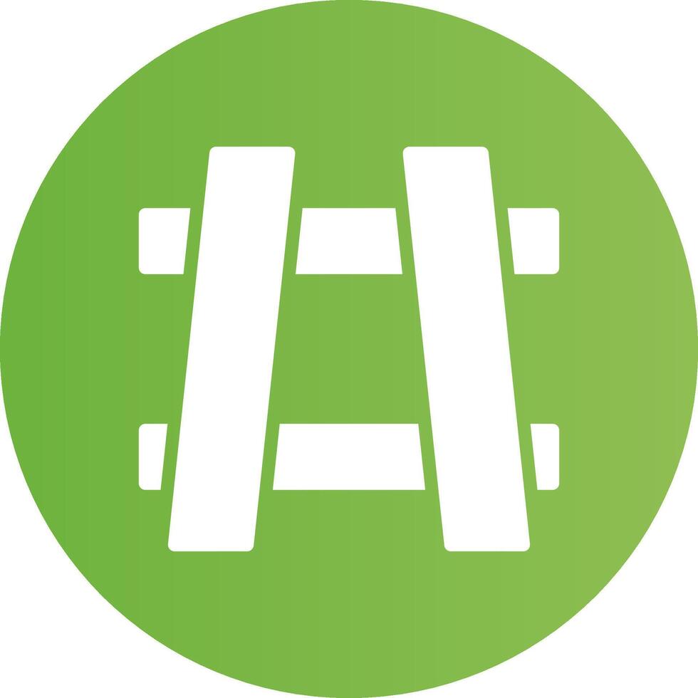 Glyph Circle light green Gradient vector