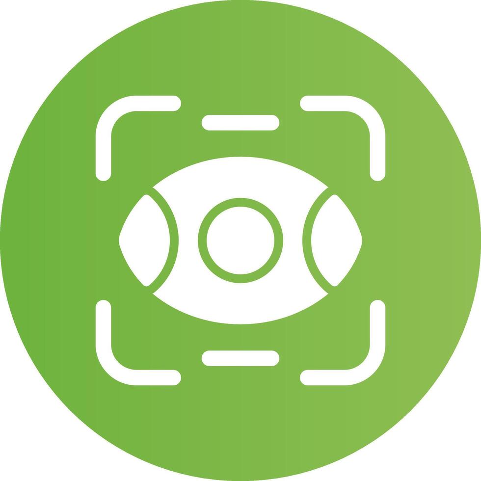 Eye Scanner Creative Icon Design vector