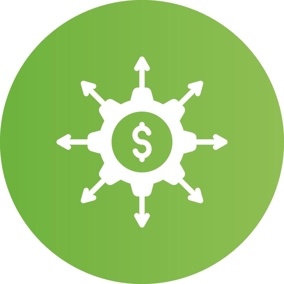 Crowdfunding Portal Creative Icon Design vector