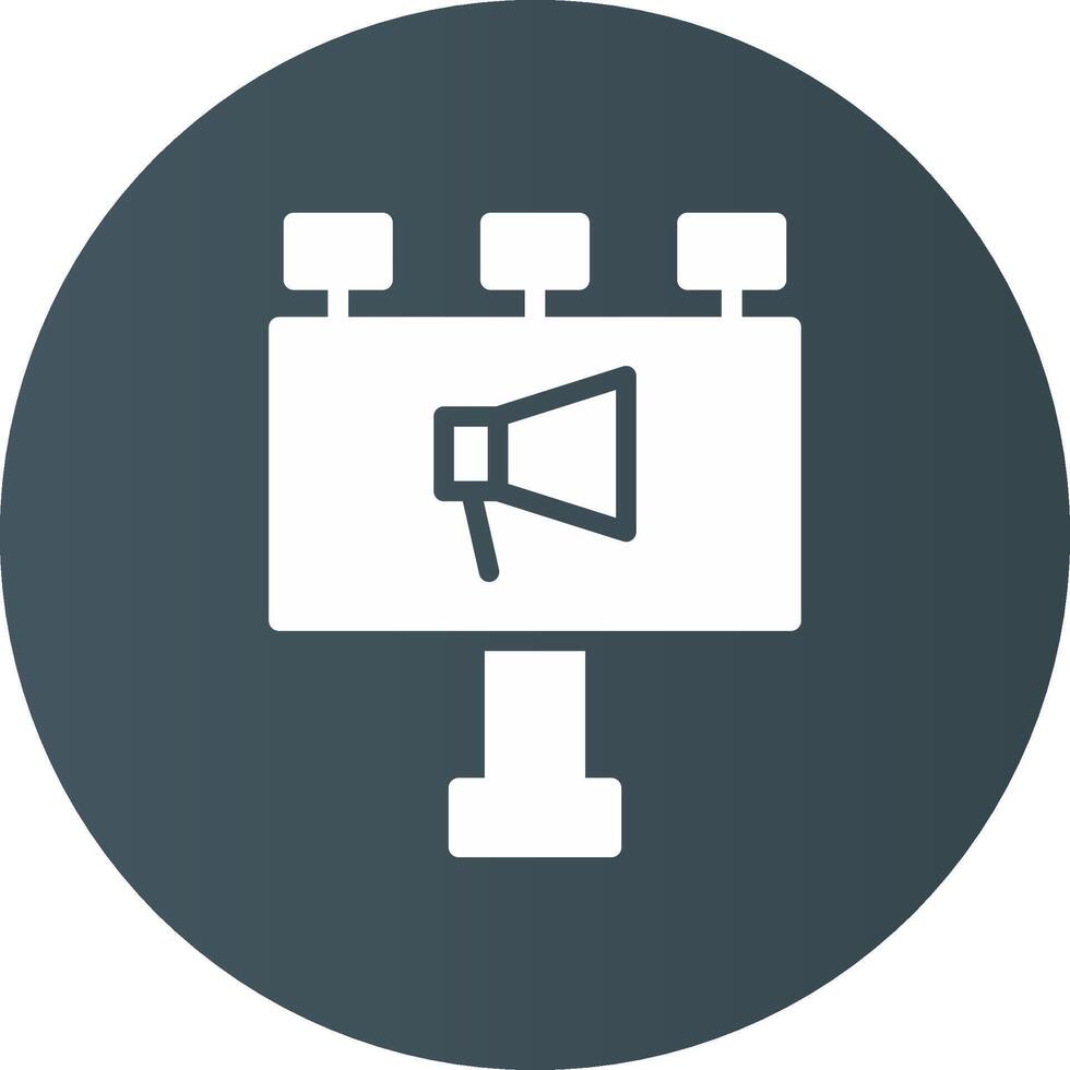Billboard Creative Icon Design vector