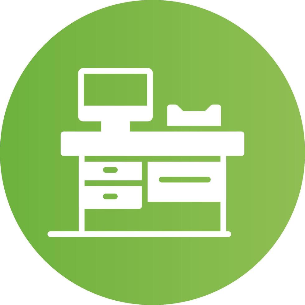 Work Table Creative Icon Design vector