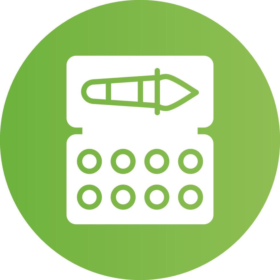 Glyph Circle light green Gradient vector