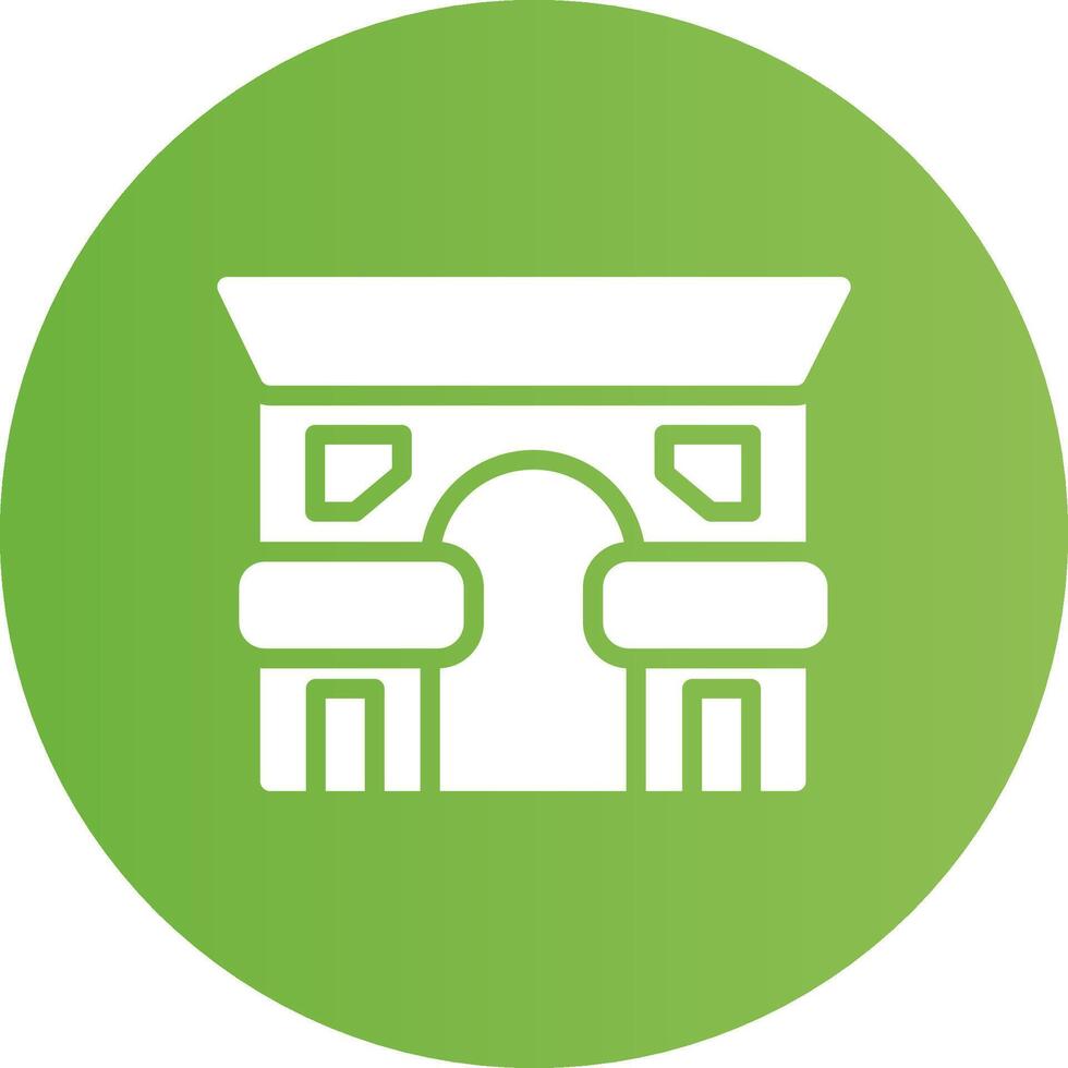 Arc De Triomphe Creative Icon Design vector