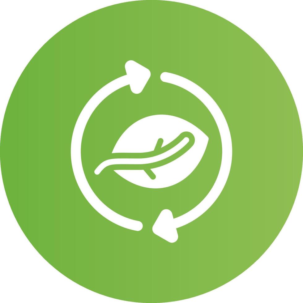 Leaf Recycle Creative Icon Design vector