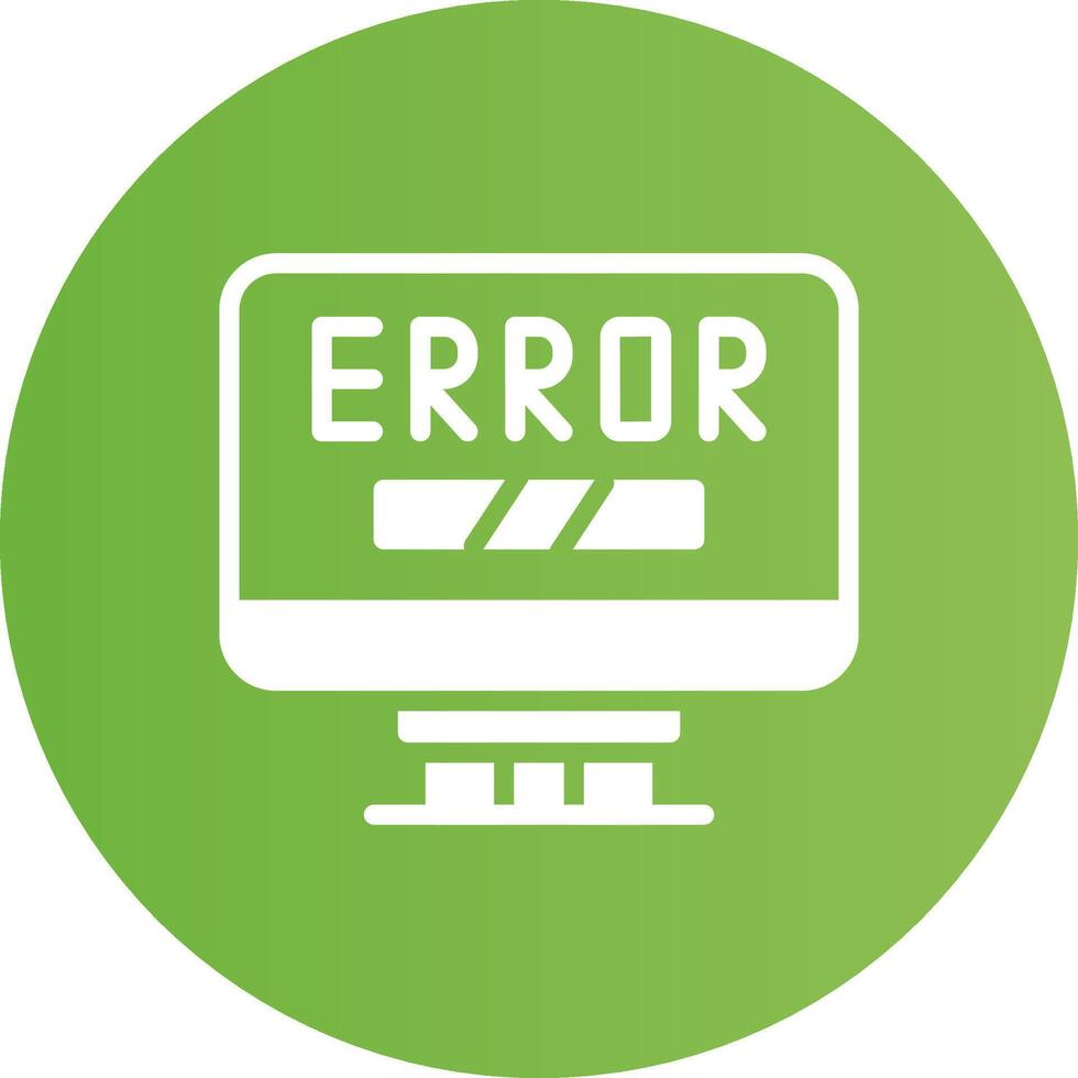 Error Creative Icon Design vector