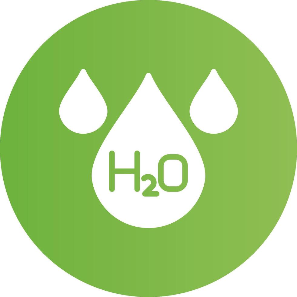 H2O creativo icono diseño vector