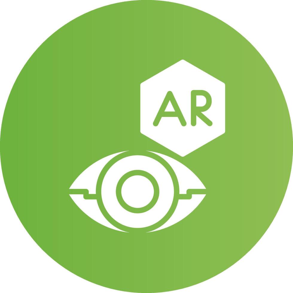 Ar Contact Lens Creative Icon Design vector