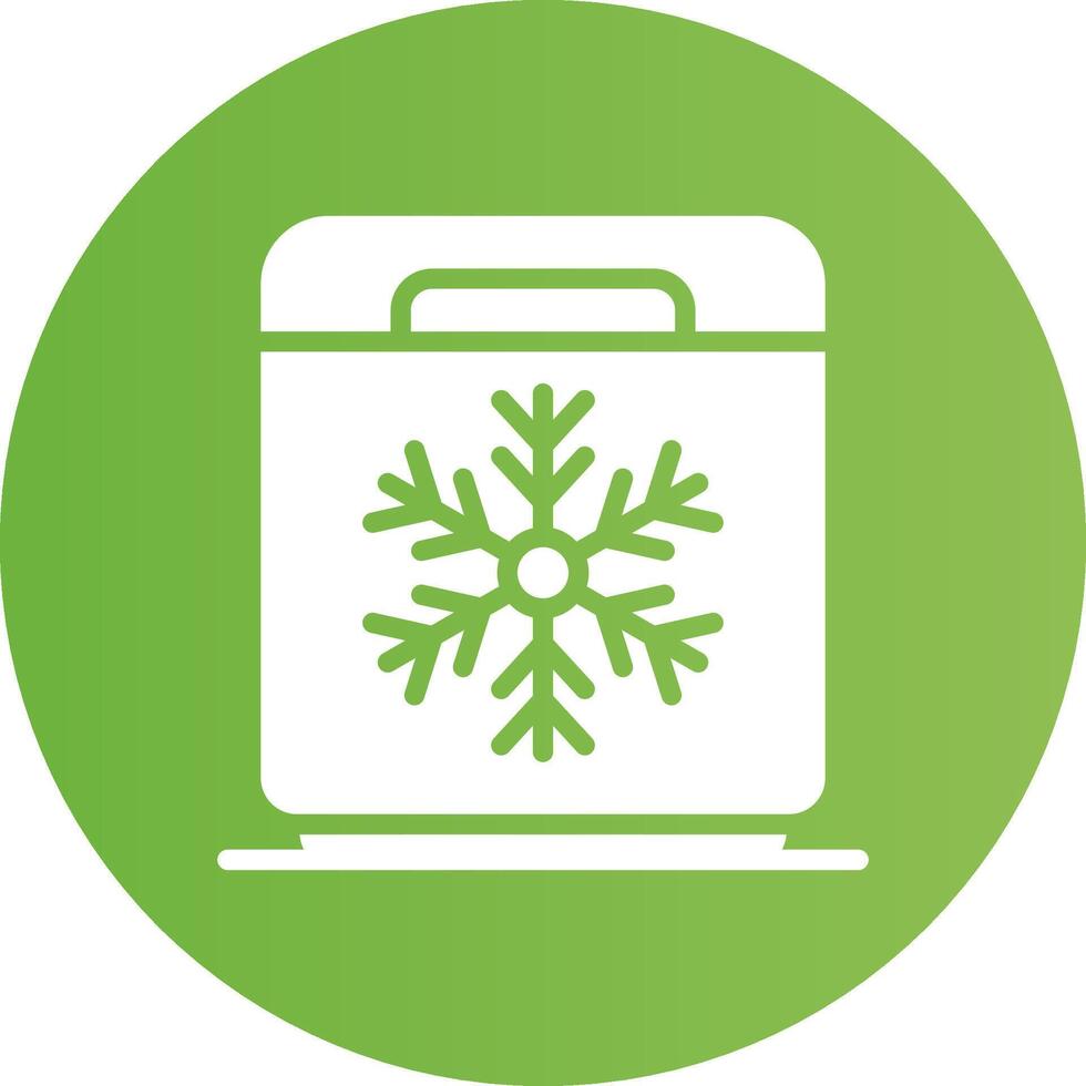 Glyph Circle light green Gradient vector