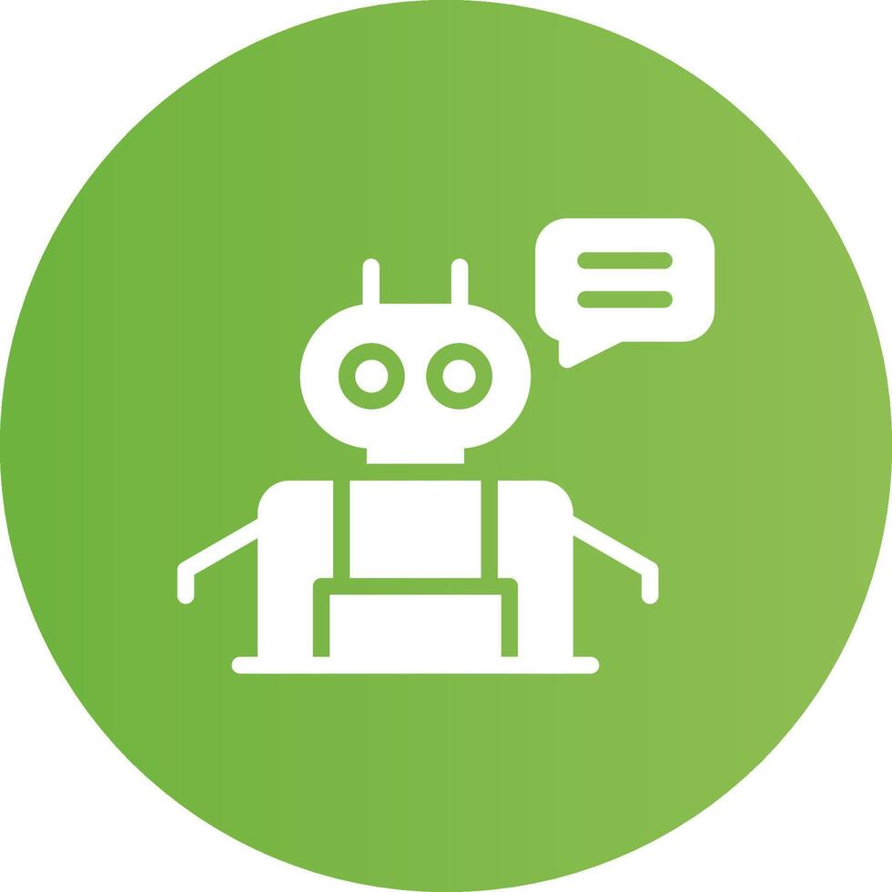 Chatbot Creative Icon Design vector