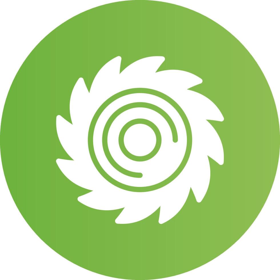 Glyph Circle light green Gradient vector